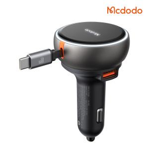 맥도도 80W C타입 케이블 일체형 차량용 2포트 고속충전기 CC485