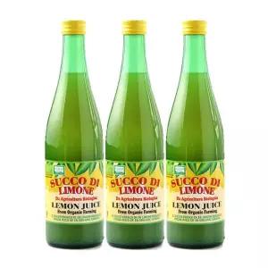 [이태리 직수입]100  유기농 레몬주스 레몬즙 500ml 3병