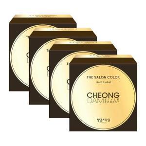 청담스타일 포레스트 더 살롱 컬러 골드라벨 염색약 밀크브라운X4개/새치 커버 흰머리
