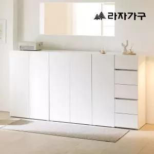 라자가구 밀크 E0 다용도 수납장 서랍장 옷장 400/800