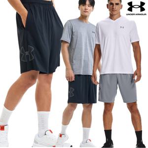 [AK플라자] [언더아머] 남성 UA Tech 기능성 그래픽 쇼츠 반바지 2종 1306443