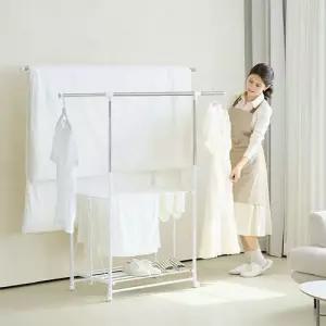 양드레 키다리 빨래건조대 행거 이동식 접이식 대형 아기 수건 튼튼한 이불건조대