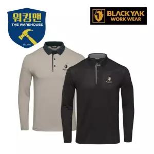 블랙야크 S-긴팔폴로티셔츠 남녀공용 통기성 흡한속건 간절기 봄여름 춘하 긴팔티