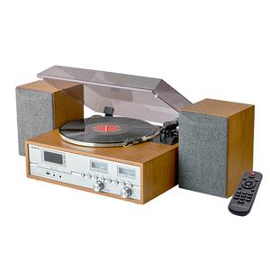 사운드룩 오페라 올인원 LP턴테이블 앰프 스피커 세트 브라운