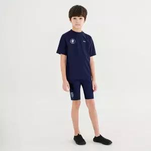 [보리보리/베이-비]BAY-J 주니어 남아 실내수영복 생존수영 럭키 네이비 수영복+파우치세트