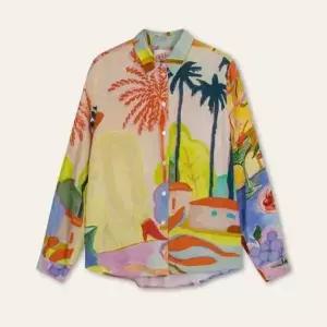 [NS홈쇼핑](25S/S)오일릴리 비치프린트 블라우스 OWHSABL013-403[35181161]