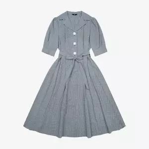 [NS홈쇼핑][SI]체크카라 플레어 벨트 원피스(SHK2157EOO)[35200055]