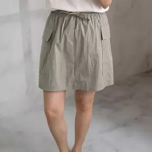 [하프클럽/]여자 A라인 미니 여름 카고스커트 치마바지