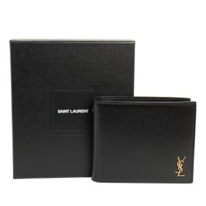 이브생로랑 반지갑 남성 댄디 선물용 지갑 블랙