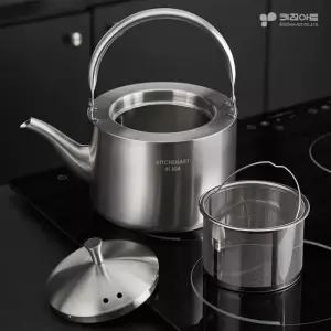 키친아트 뉴올가 차망 인덕션 304스텐 주전자 3L