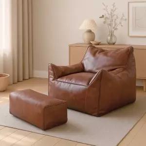 엘루소 빈백 푹신한 소파 1인용 거실 침실 빈티지대형 발쿠션 세트