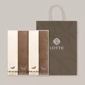 [롯데백화점]닥스타올 하우스훈트세면4매 [선물포장]