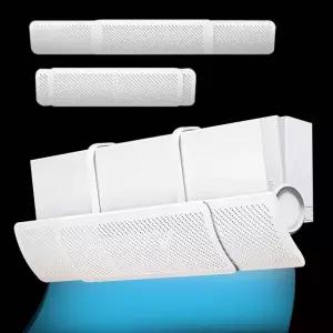 벽걸이 에어컨 바람막이 윈드바이저 가드 가림막 무타공 매쉬 간접바람 방향 무풍 날개 조절