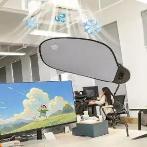 나뭇잎 캐노피 사무실 형광등가리개 그늘막 책상 암막