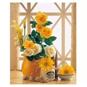 (OH) OH-M 명화 유화그리기 A-269 노란 장미 40x50/세트/DIY/그리기/그림/유화/집콕/취미/셋트/캔버스