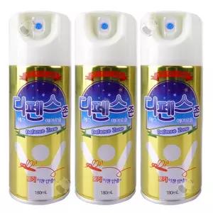 디펜스존 에어로솔 에스 180ml x3개 몸에 뿌리는 모기 진드기 기피제 퇴치제 1933190 J