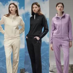 [스케쳐스]여성 아이코닉 웜 스트레치 트랙셋업(자켓 팬츠) 3종