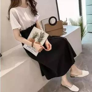 [시스터즈] 여성 반팔티 롱치마 상하셋트 여름 투피스