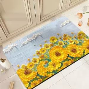 행운을 부르는 해바라기 규조토 발매트 2P