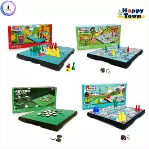 f04 미니자석보드게임 모음전 다이아몬드게임 플라잉체스 오델로 뱀사다리게임/전략게임/체커스/남녀노소