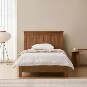 잉글랜더 마르코 고무나무 원목 통깔판 침대(매트제외-SS)