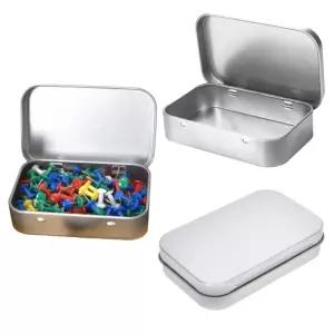 휴대용 소품 틴 케이스 1p 통 미니 사각 보관 철제 사진 무지 정리 화장품 수납 공구