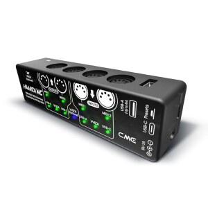 CME H4MIDI WC - 라우터, 필터, 매퍼, 옵션 WIDI 블루투스 MIDI, 독립형 9V 전원 모드가 포함된 USB 호스트 MIDI 인터페이스 기타리스트와 프로듀서에게 완벽합니다