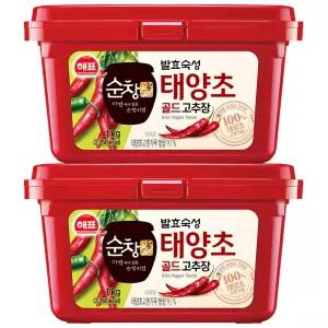 사조 해표 순창궁 태양초 골드 고추장 1kg x 2개 / 장류