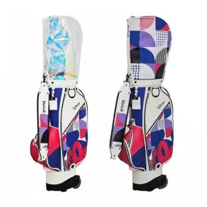 볼빅 디즈니 홀로그램 패턴 여성용 바퀴형 캐디백 TK