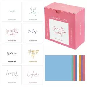 디어 미니 감사 카드 편지지 세트 대용량 캐릭터 축하 감사 카드 기념일 어린이집 편지