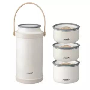 모슈 일체형 진공보온 3단 도시락 1.8L