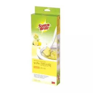 (핸들1+리필2) 3M 뉴향기톡톡 크린스틱 레몬향/변기/청소솔/화장실/청소/용품/크린/스틱/세척솔/클리너