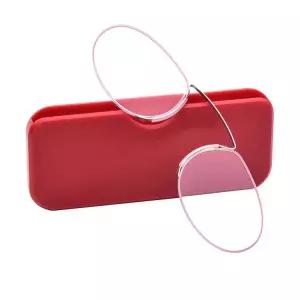 코 클립 휴대용 확대경 실버 노안 케이스 렌즈 돋보기안경 독서안경 돋보기