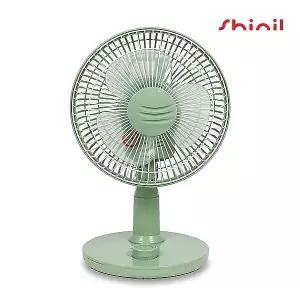 신일 SIF-BD06KP 레트로 탁상용 미니 선풍기 유선 3엽 좌우회전 KC인증