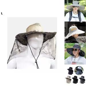 자외선차단 망사 작업모자/가리개/자외선/차단/모자/남자/여름/남성/등산/정글/사파리/작업/농사/농부/경량