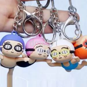  킥판키링 오리발키링 수영키링 가방 키홀더