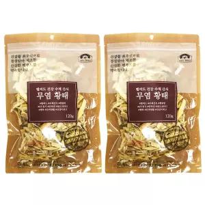 벨버드 건강수제간식 무염황태 120g 애견 북어채 간식 X 2개