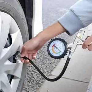 타이어 공기주입기 차량용 에어 공기주입 타이어 공기압 측정기 자동차 점검 압력게이지 관리