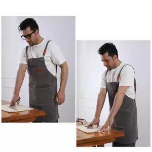 캔버스앞치마 카페 바리스타 가정용 주방 미용실 공방/고급/베이킹/입는/음식/생활/부엌/예쁜/앞치마/보호