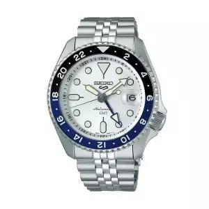 [세이코알바]세이코 남성 남자 화이트 블루 실버 오토매틱 메탈시계 SSK033K1