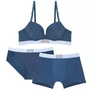 [롯데백화점]예스 커플속옷 올데이 심플 남여 브라팬티세트 YSWBA273PA273MDA273