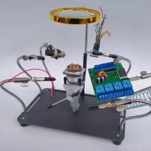 용접 자바라 인두기 집게 다기능 PCB 기판 홀더 회로 클립 만능 용접대 납땜 고정 보조