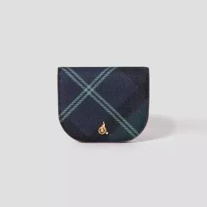 [빈폴ACC]뉴 헤릿 사선 체크 미니지갑 - 그린