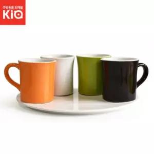 머그컵 340ml 커피잔 도자기 흰색 칼라 노빌타 KA 홈카페 바리스타용품 튼튼함.잔머그잔 디자인 물컵 손잡