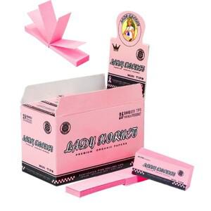 담배 필터 팁 롤링 페이퍼 25 소책자 흡연용 천연 비정제 잎