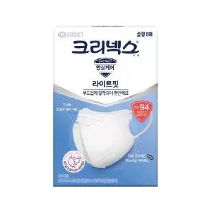 크리넥스 KF94 라이트핏 마스크 중형 8p