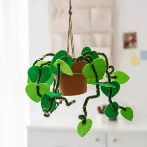 [문구티쳐] 민화 KC인증 패브릭 식물 만들기 DIY 인조화분 조화장식 플랜테리어 실내놀이 식목일 기관단체수업