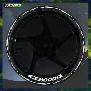 혼다 CB1000R CB 1000R 반사 오토바이 전면 및 후면 17 인치 휠 스티커 허브 줄무늬 페어링 액세서리 데칼