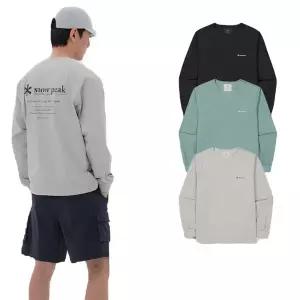 [스노우피크](강남점)남녀공용 씬테크 우븐 맨투맨(S24SMSHT68)