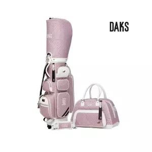 닥스골프 여성 휠 캐디백 보스턴백 세트 DKCB-034L/ DKBB-034L 핑크